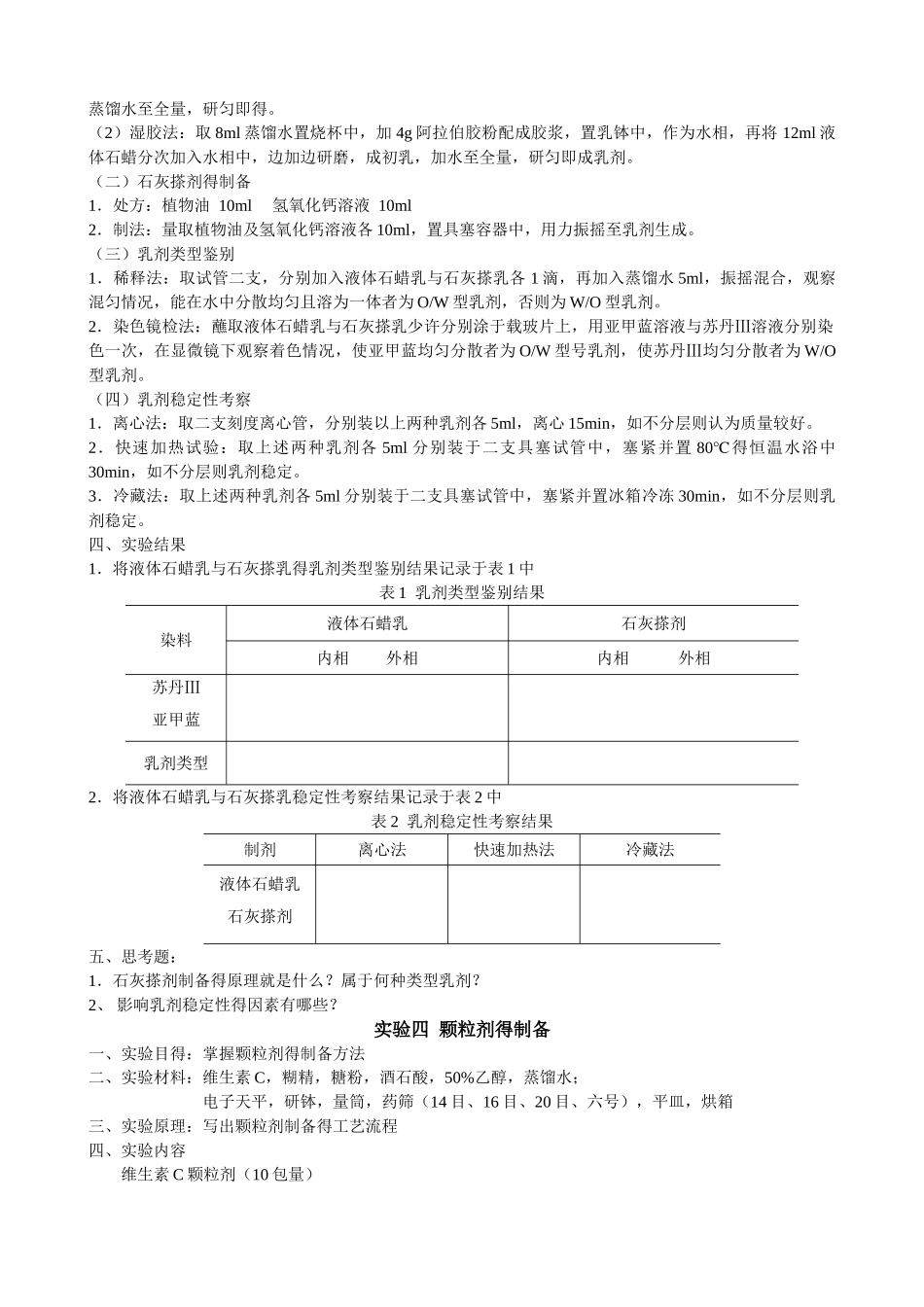 药剂实验报告内容_第3页