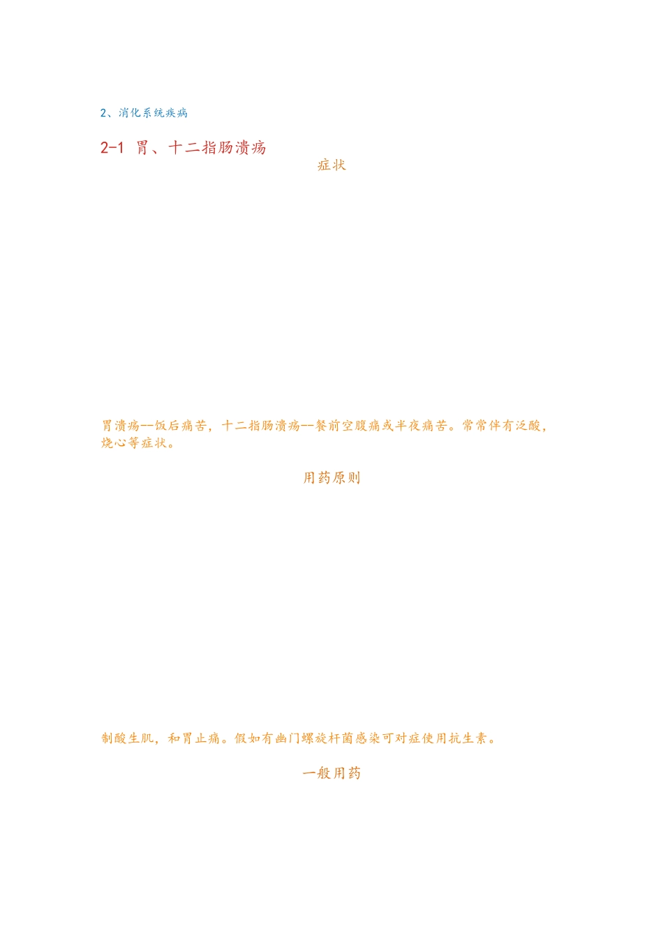 药店最常见40种疾病用药大全_第2页