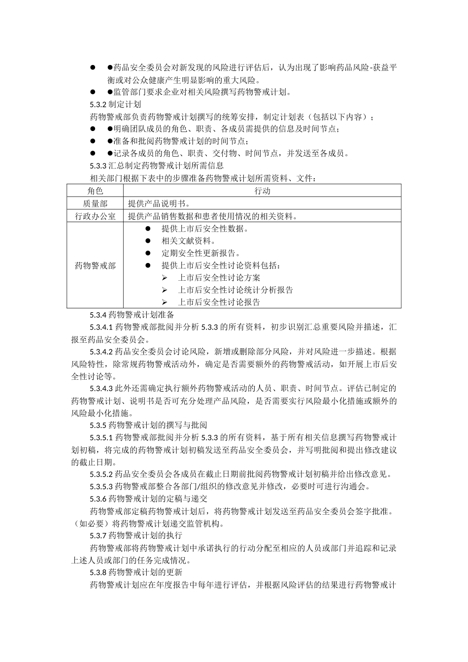 药物警戒管理体系-药物警戒计划的撰写操作规程_第2页