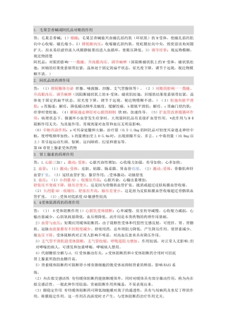 药理学的简答题及答案