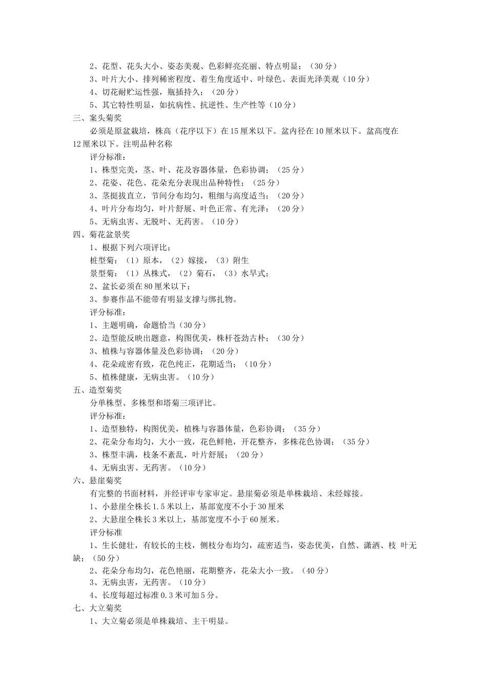 菊花展评分标准_第2页