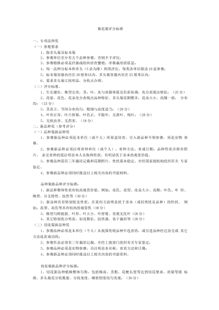 菊花展评分标准