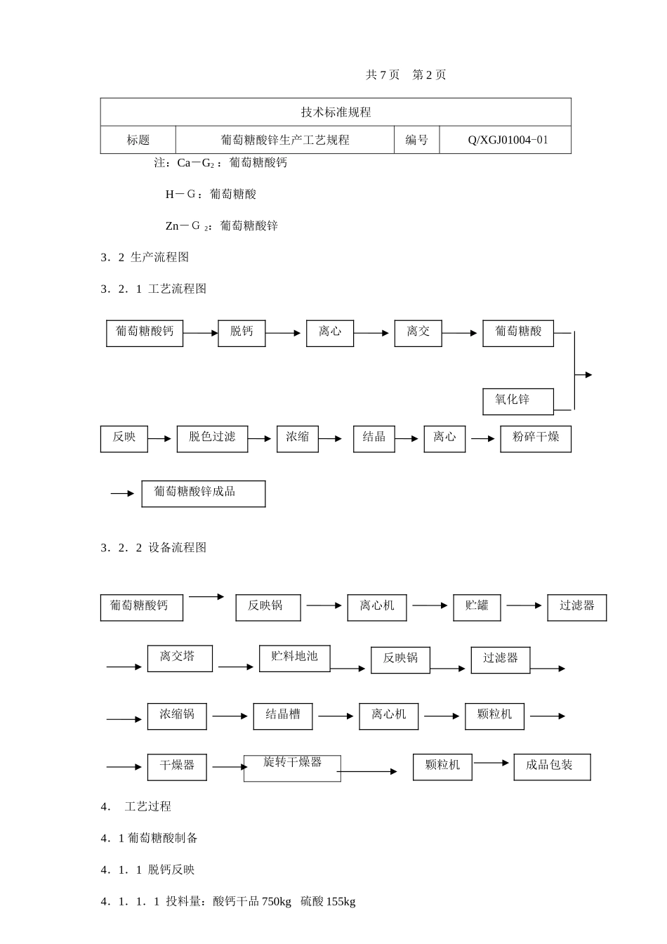 葡萄糖酸锌生产工艺规程_第2页