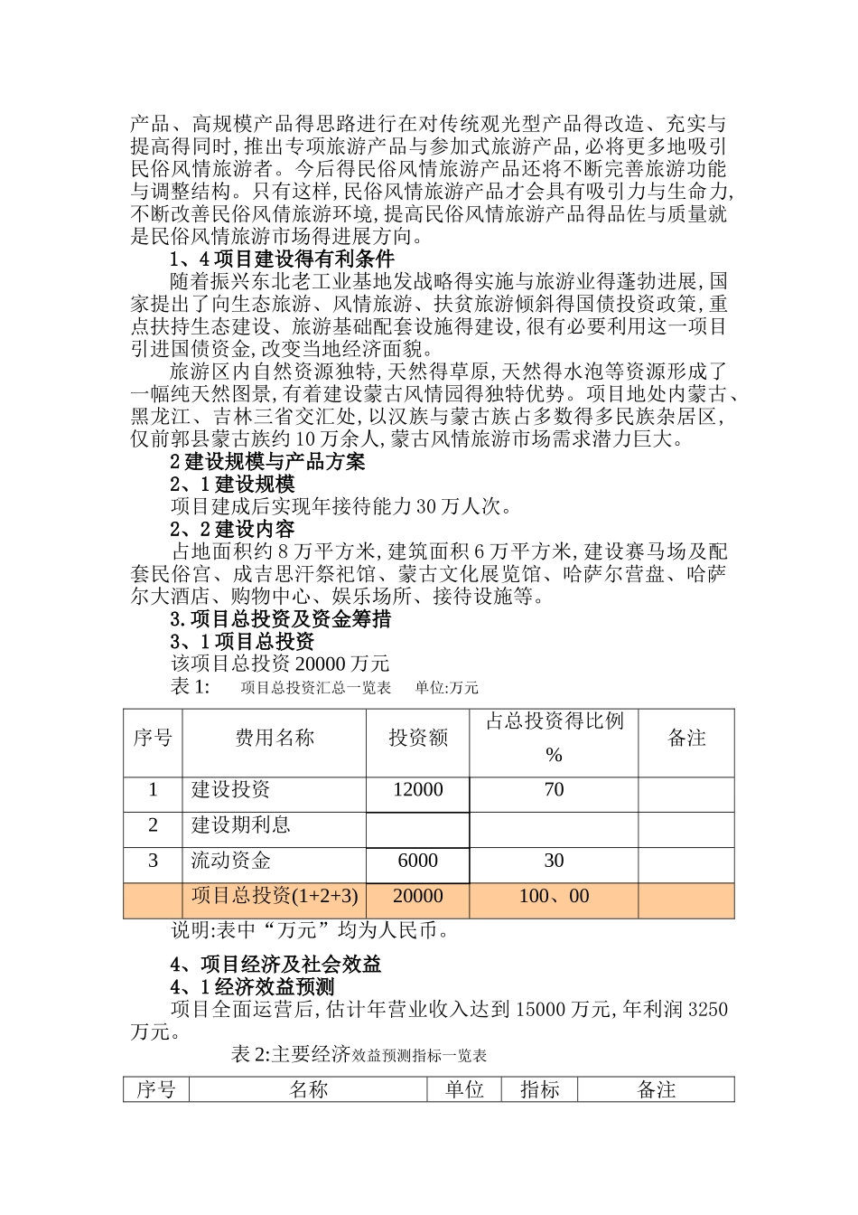 蒙古草原风情园建设项目_第2页