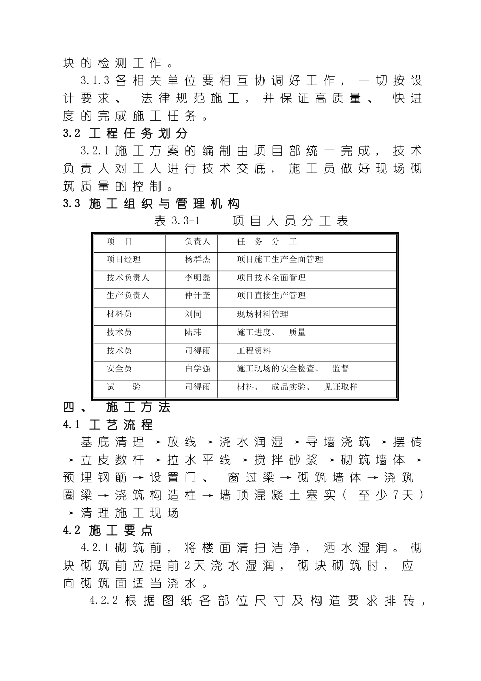 蒸压加气混凝土砌块专项施工方案模板_第3页