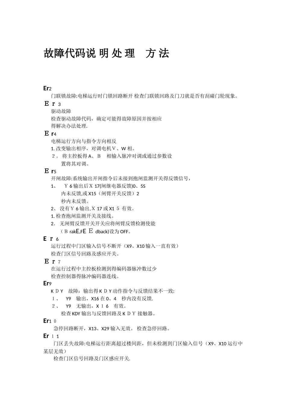 蓝光故障代码及处理方法_第1页