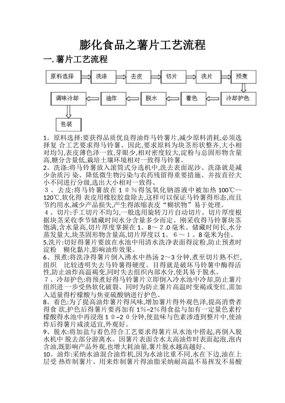 薯片工艺流程_第1页