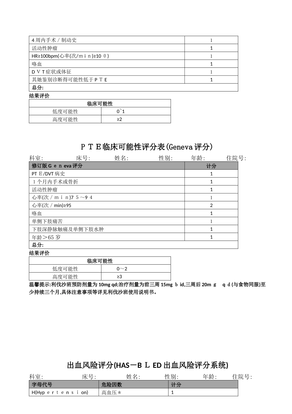 血栓风险评估量表_第3页