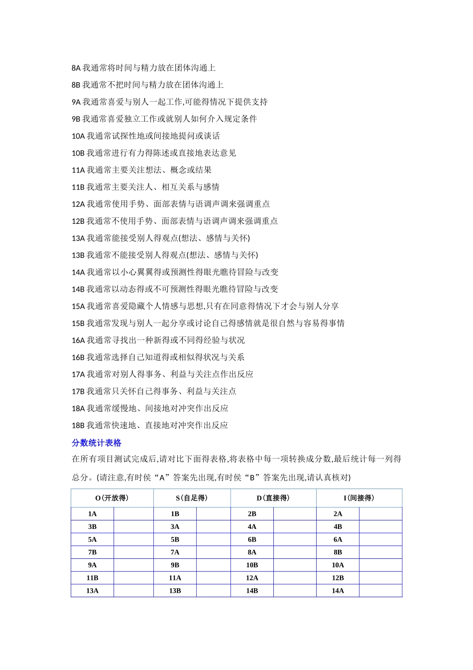 行为风格测试_第2页
