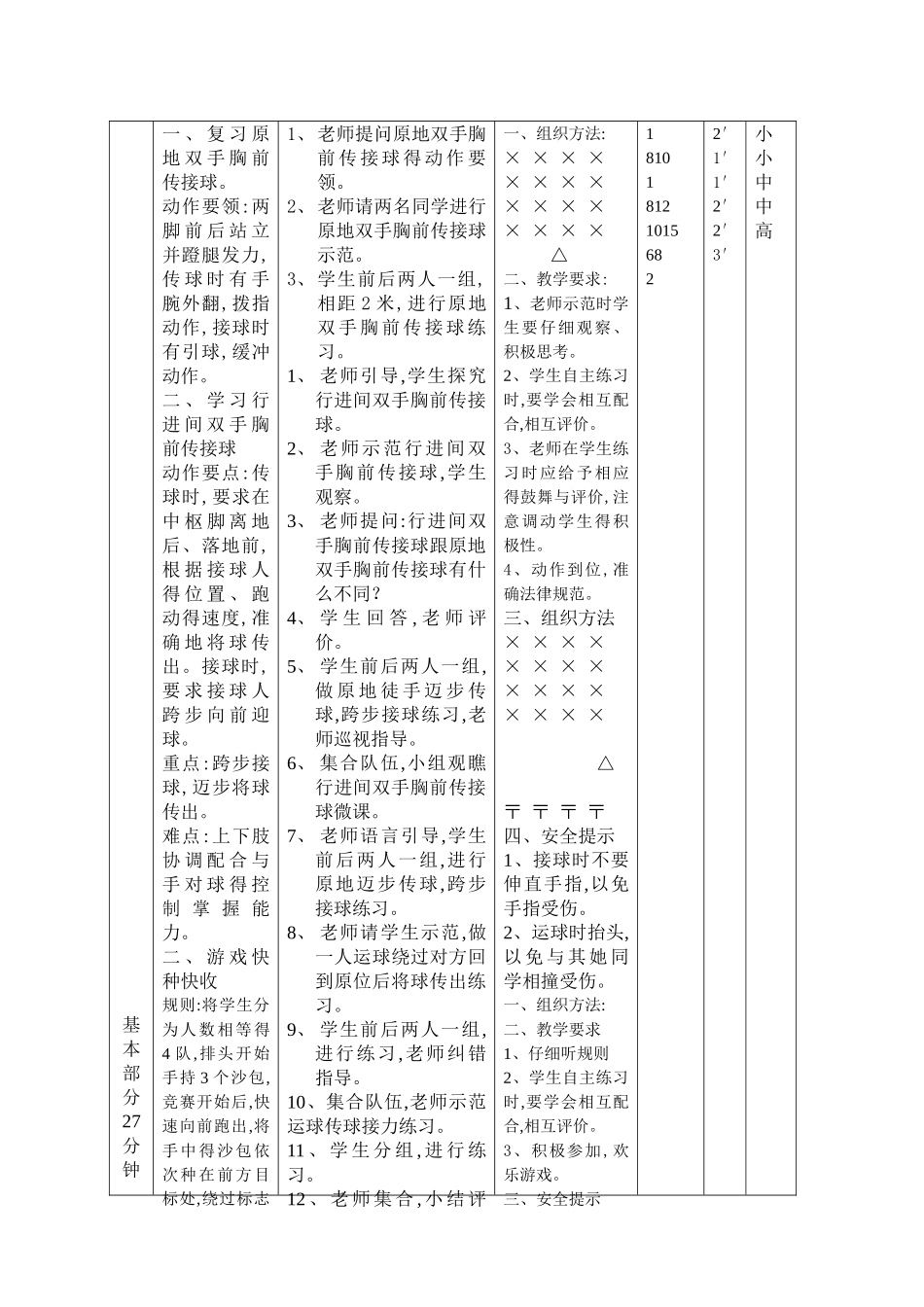 行进间双手胸前传接球教学设计_第3页