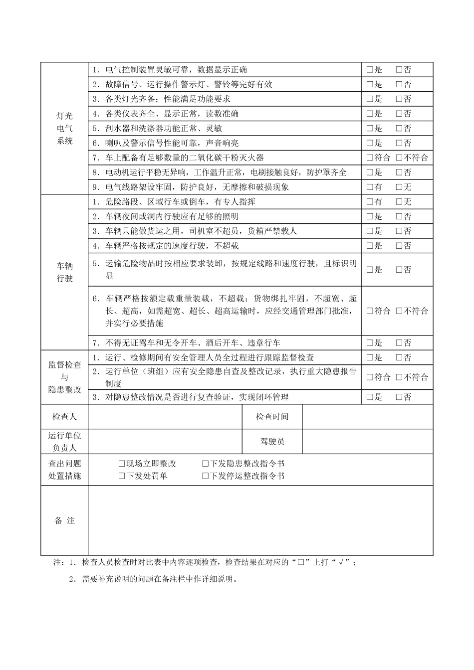 装载机安全检查表_第2页