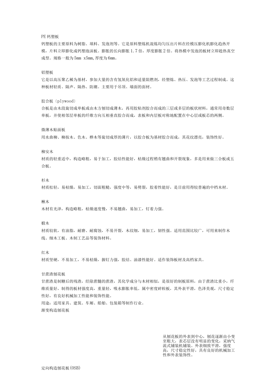 装饰材料分类及用途_第2页