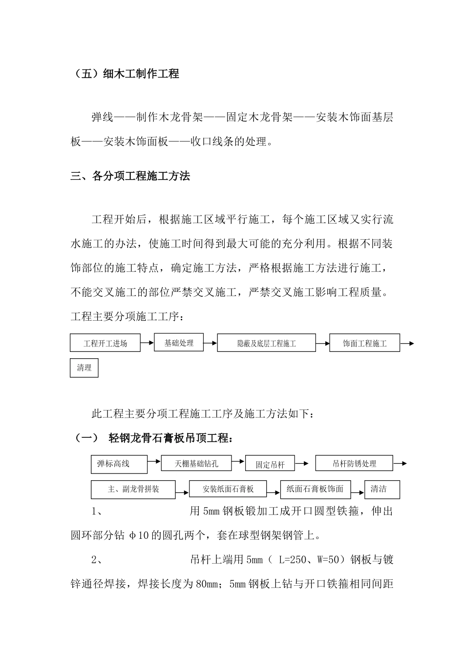 装饰装修工程主要施工方法及工艺流程_第3页
