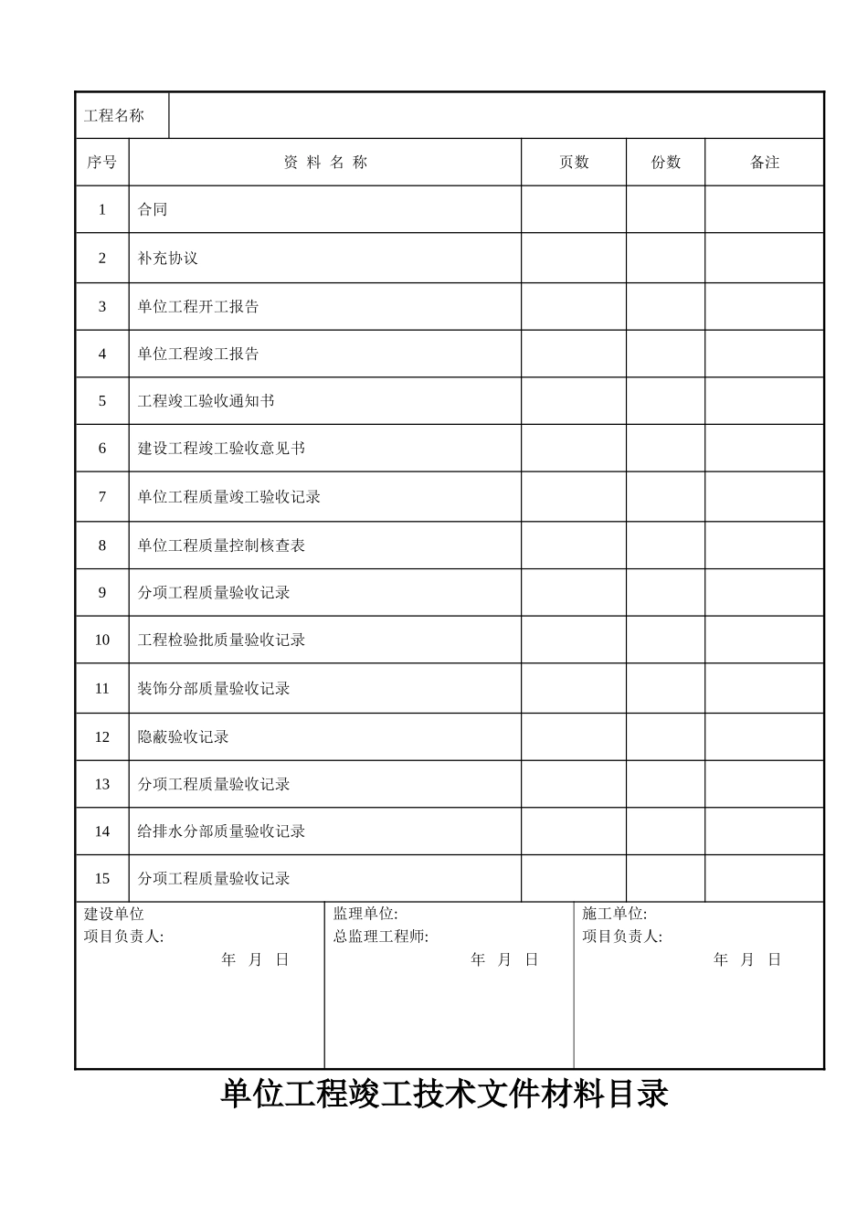 装饰装修工程验收资料表格_第2页