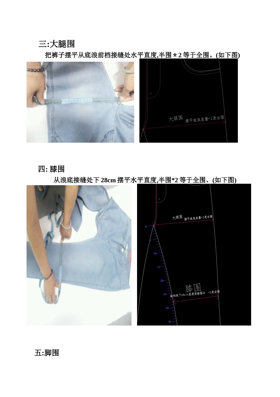 裤子部位尺寸测量方法_第2页