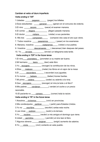 西班牙语的一般将来时