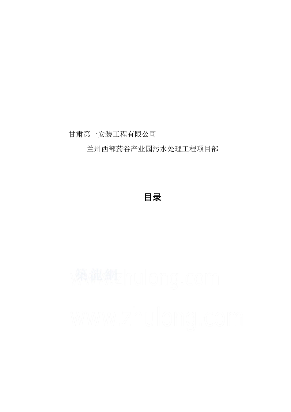 西部药谷污水厂工艺安装工程施工方案_第2页