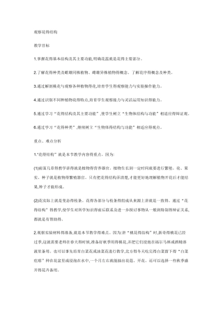 观察花得结构