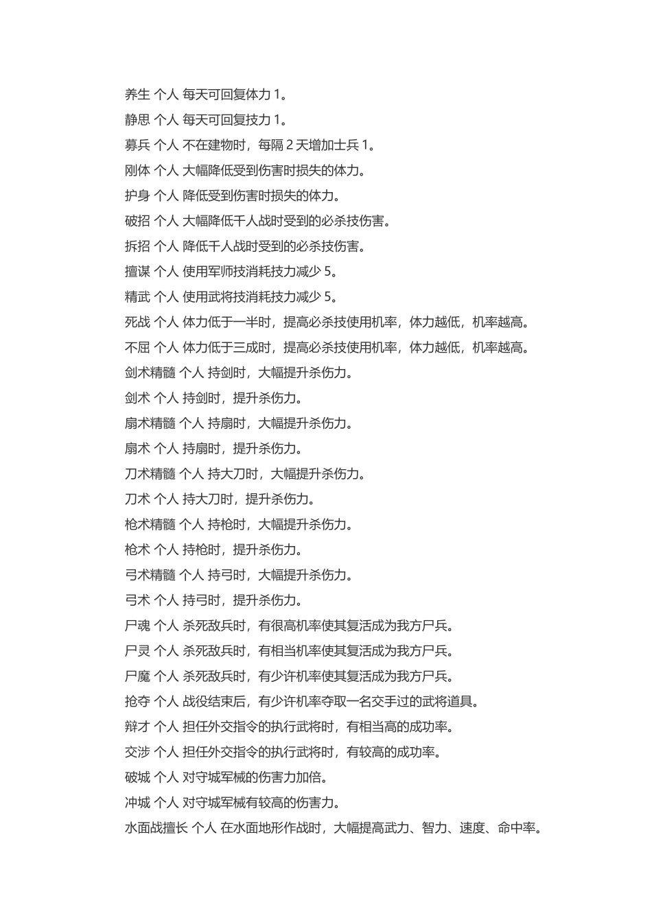 游戏资料：三国群英传6武將特性_第2页