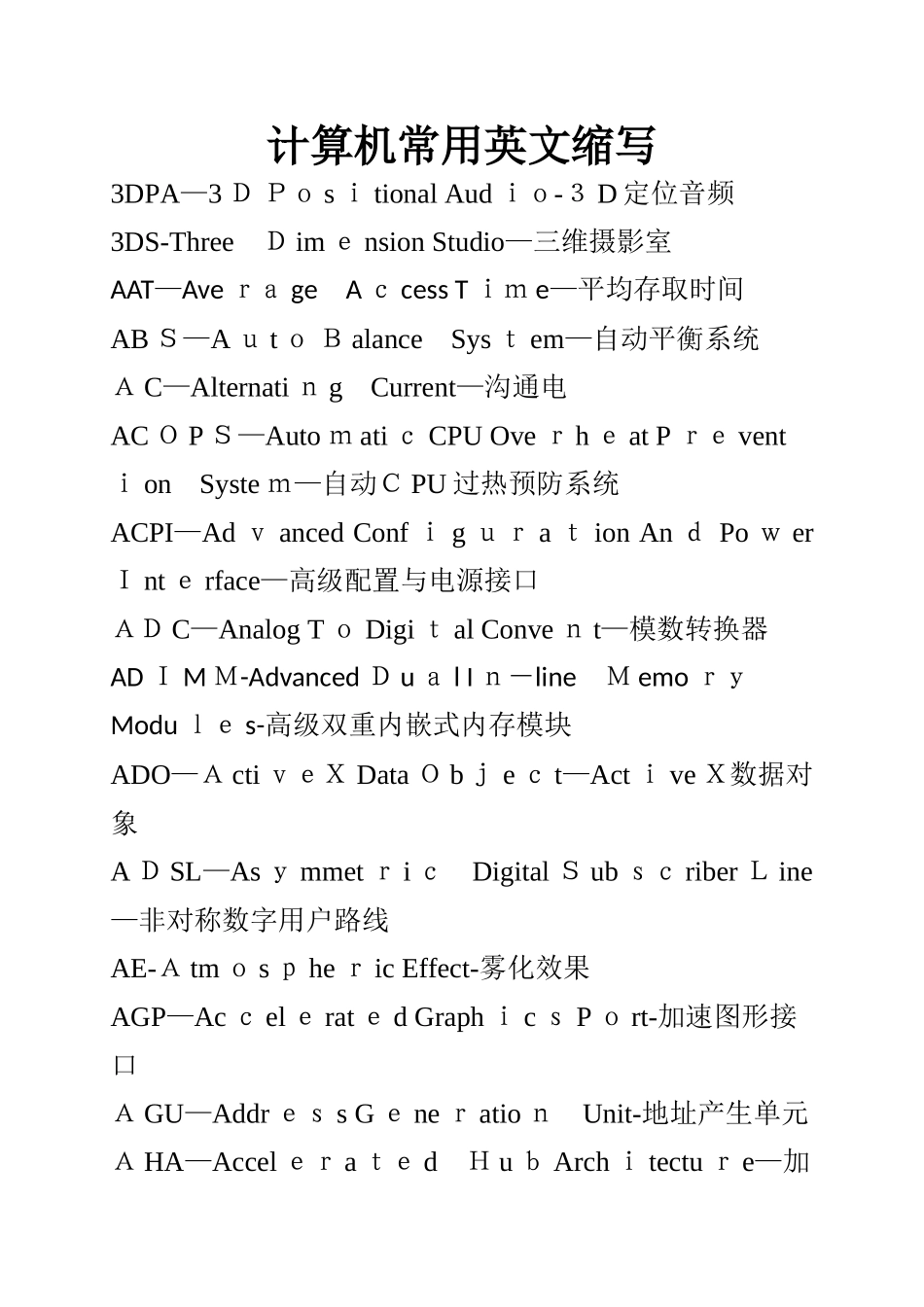 计算机常见英文缩写_第1页