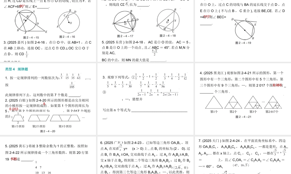2026年中考数学题型专项突破 -专题四　 填空压轴题突破 课件