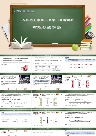 （2025秋季）新人教版七年级数学上册1.3.1 有理数的加法 课件