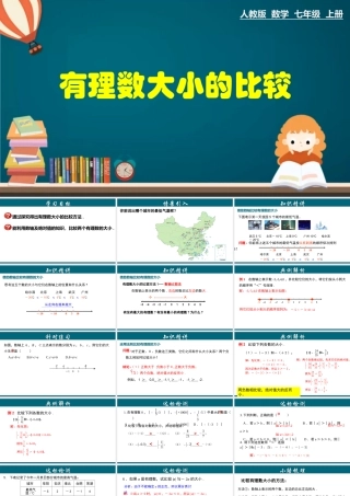 （25秋）新人教版七年级数学上册 1.2.5 有理数大小的比较 课件