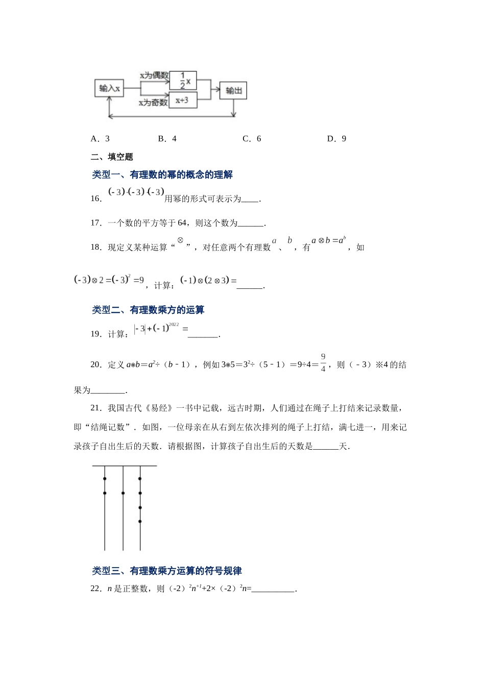 25秋人教七年级数学上册专项讲练1.29 有理数的乘方（基础篇）（专项练习）【附详解】_第3页