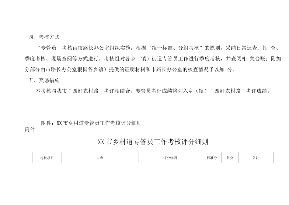 路长办道路专管员考评办法及细则_第2页