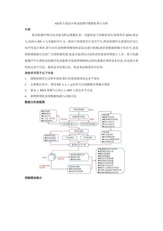 转录组测序数据分析流程