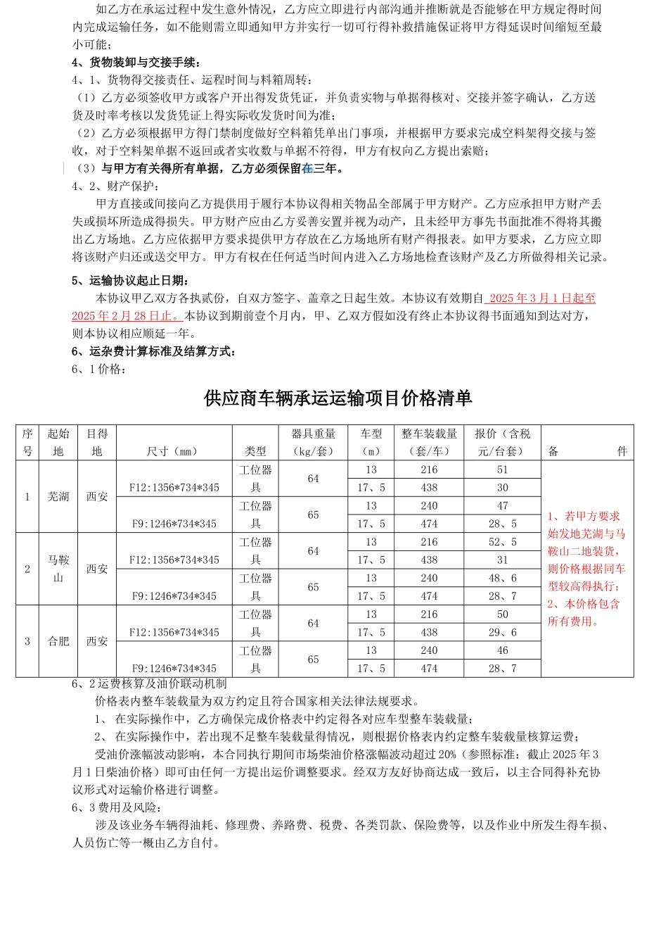 运输服务协议_第2页