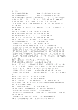 近现代史博士书目
