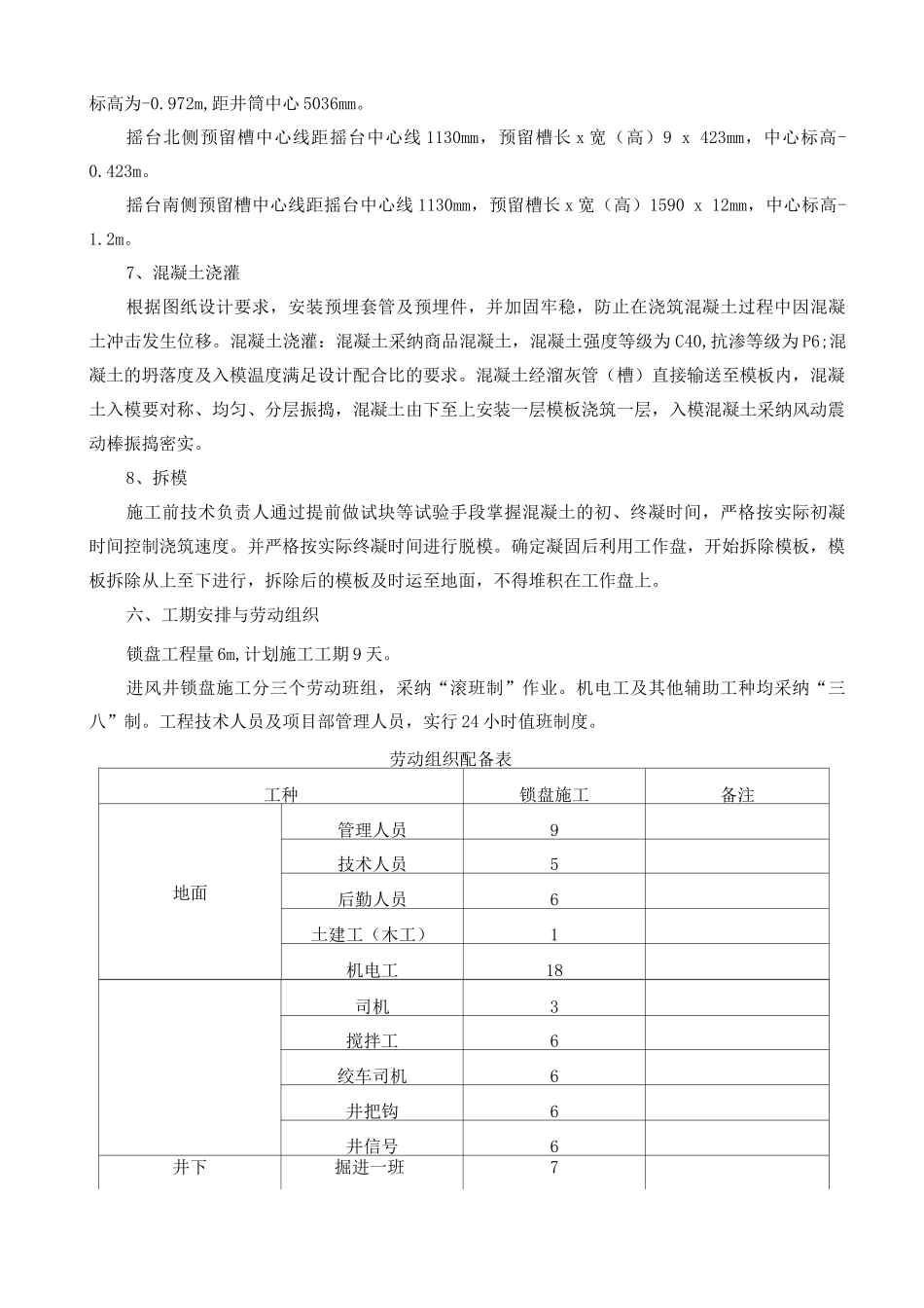 进风井锁口盘施工安全技术措施_第3页