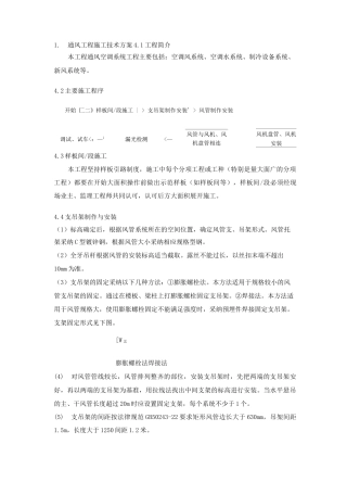 通风工程施工技术方案