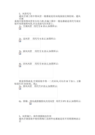 通风空调图例符号