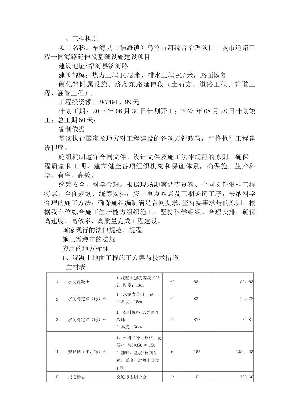 道路工程专项施工方案_第1页