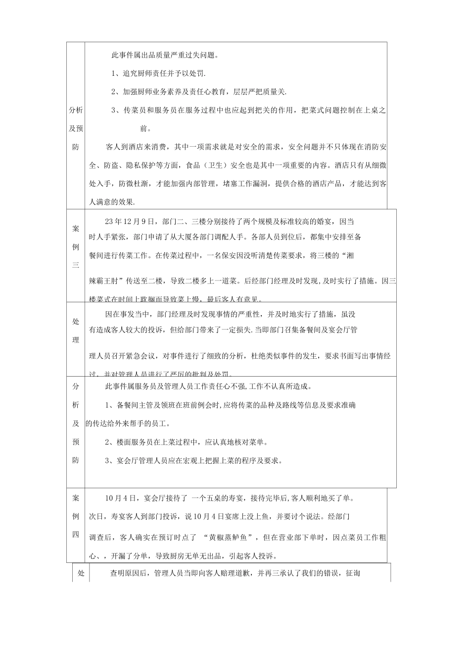 酒店餐饮部客户投诉处理案例_第2页