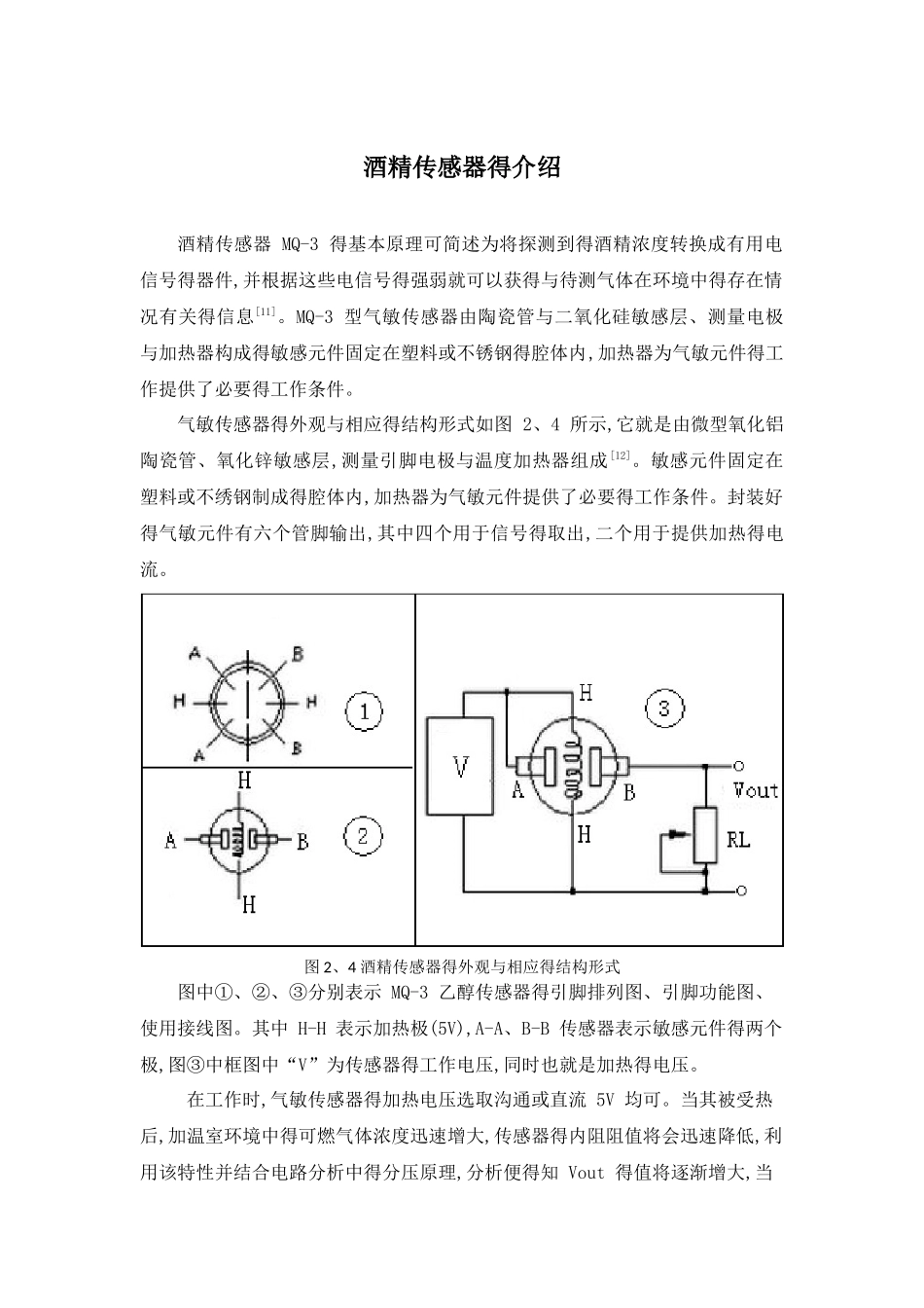 酒精传感器的介绍_第1页