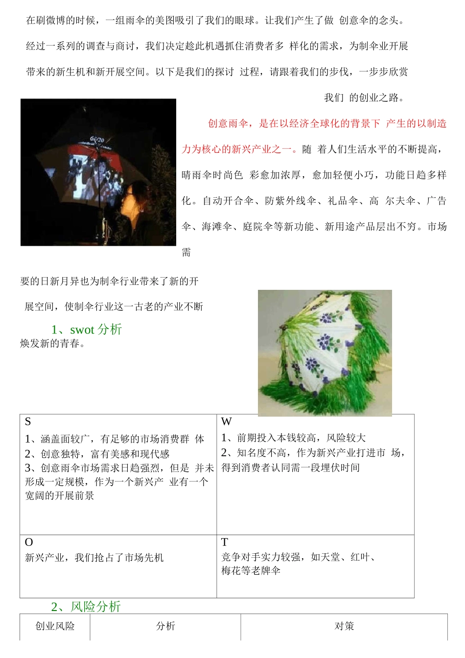 酷德创意伞创业策划书_第3页