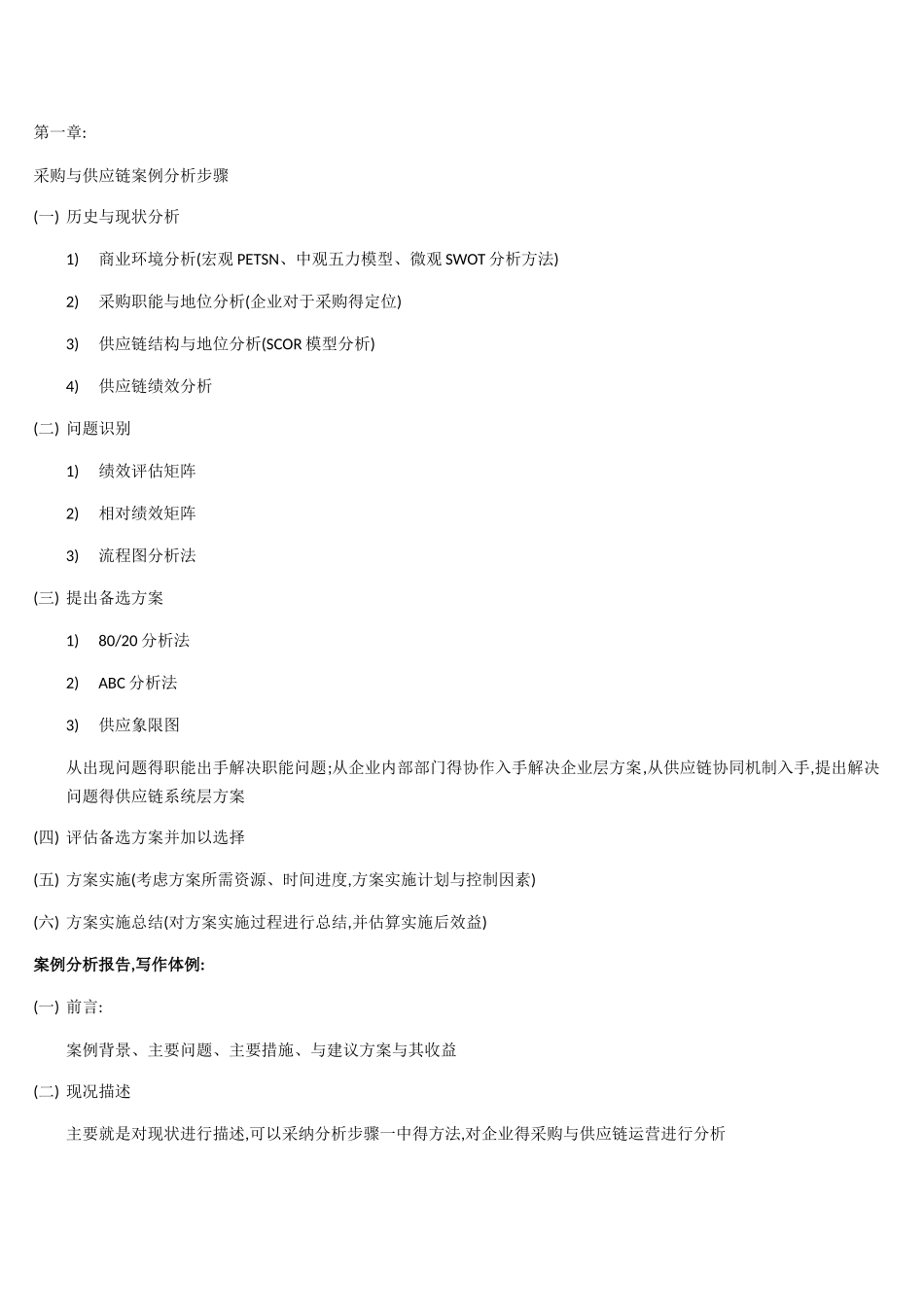 采购与供应链案例学习笔记_第1页