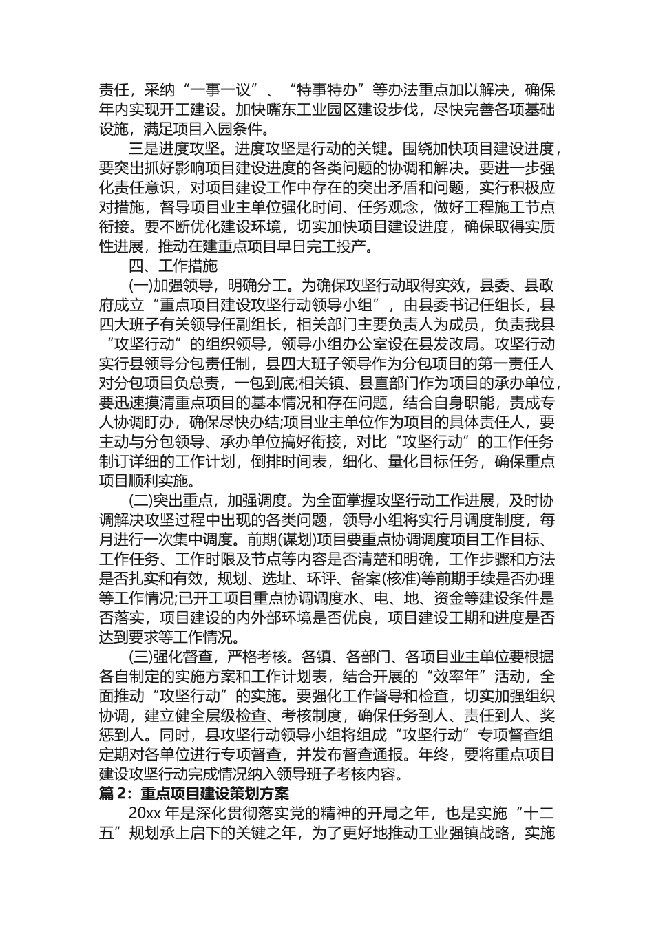 重点项目建设策划方案_第2页