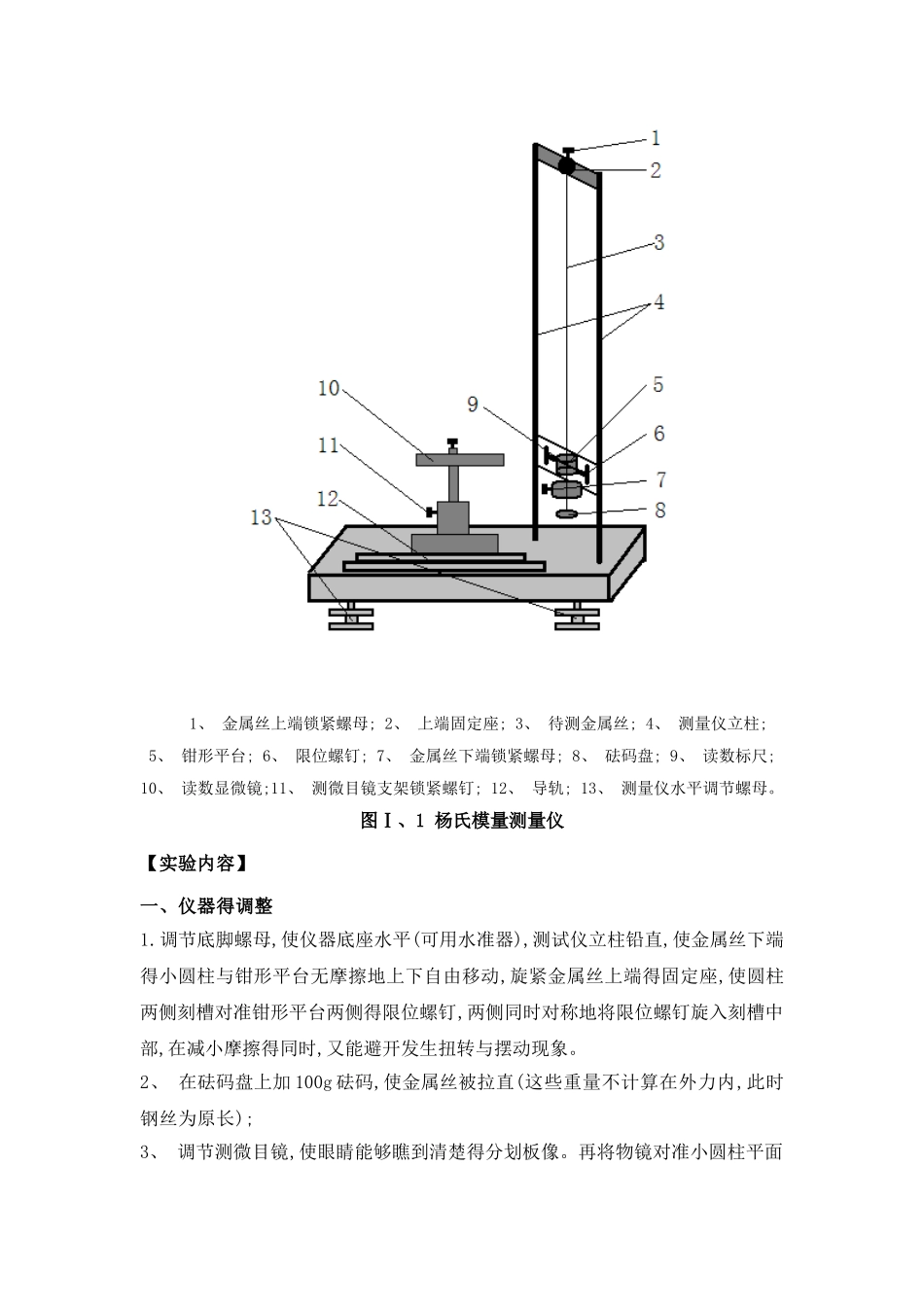 金属的杨氏模量的测量_第3页