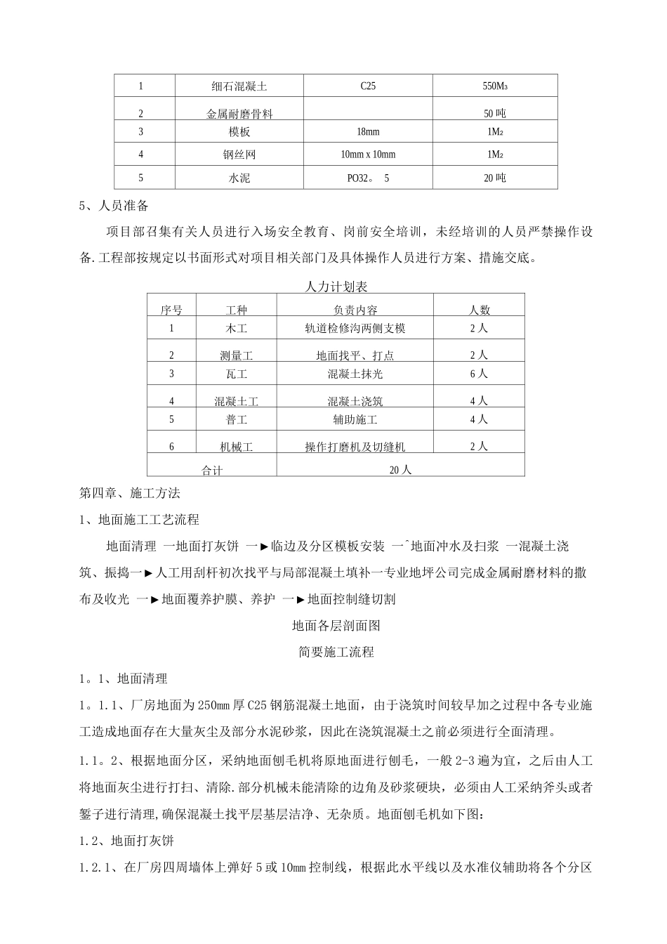 金属骨料耐磨地面施工方案_第3页