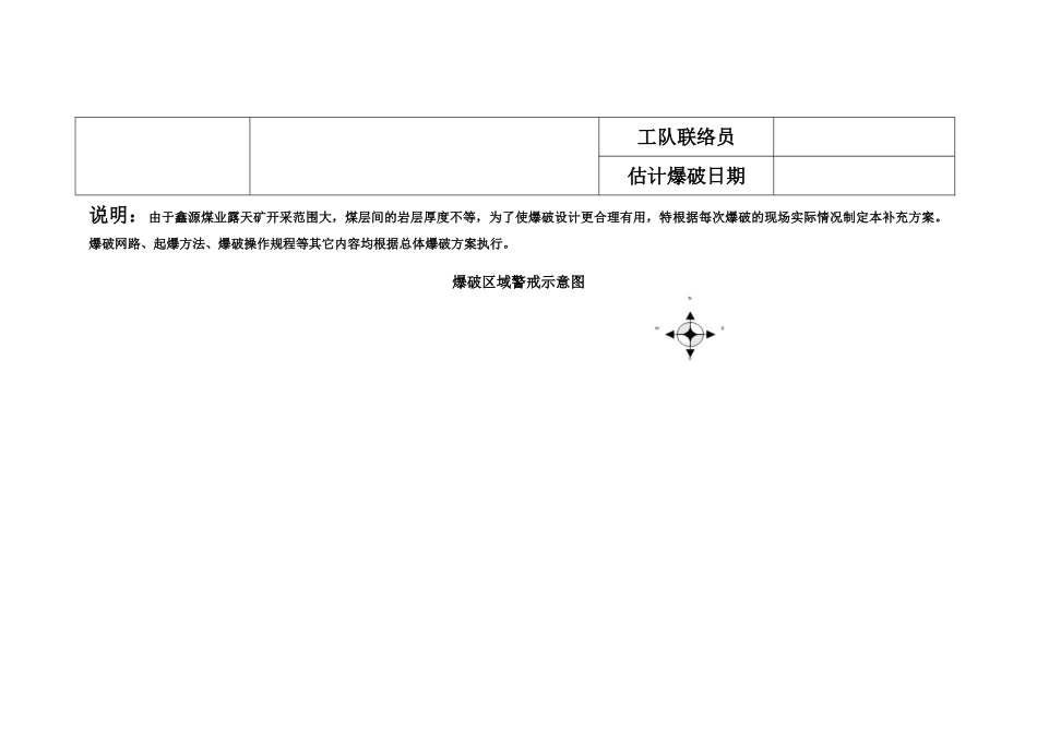 鑫源煤业露天矿爆破设计补充方案_第2页