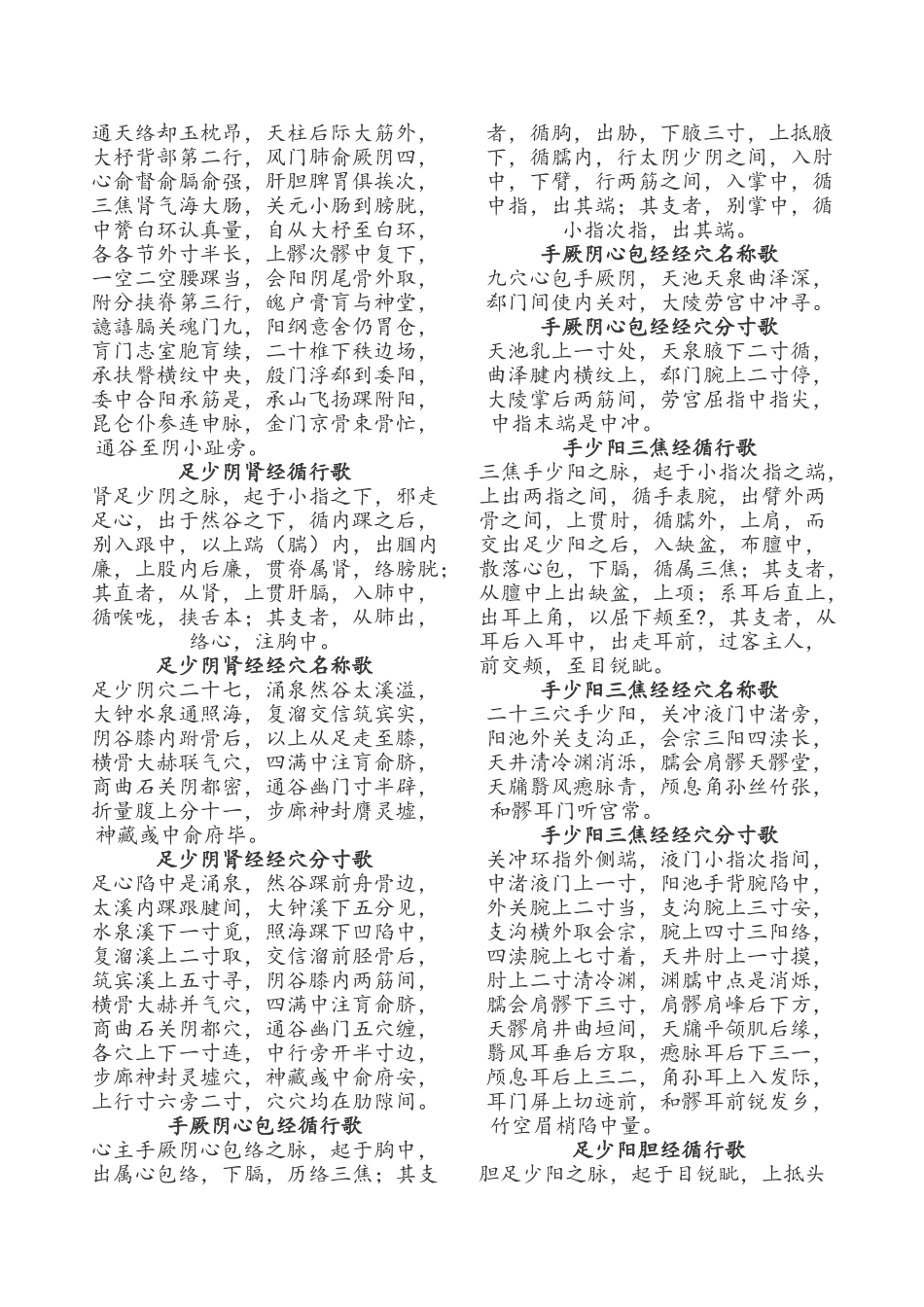 针灸入门歌诀_第3页