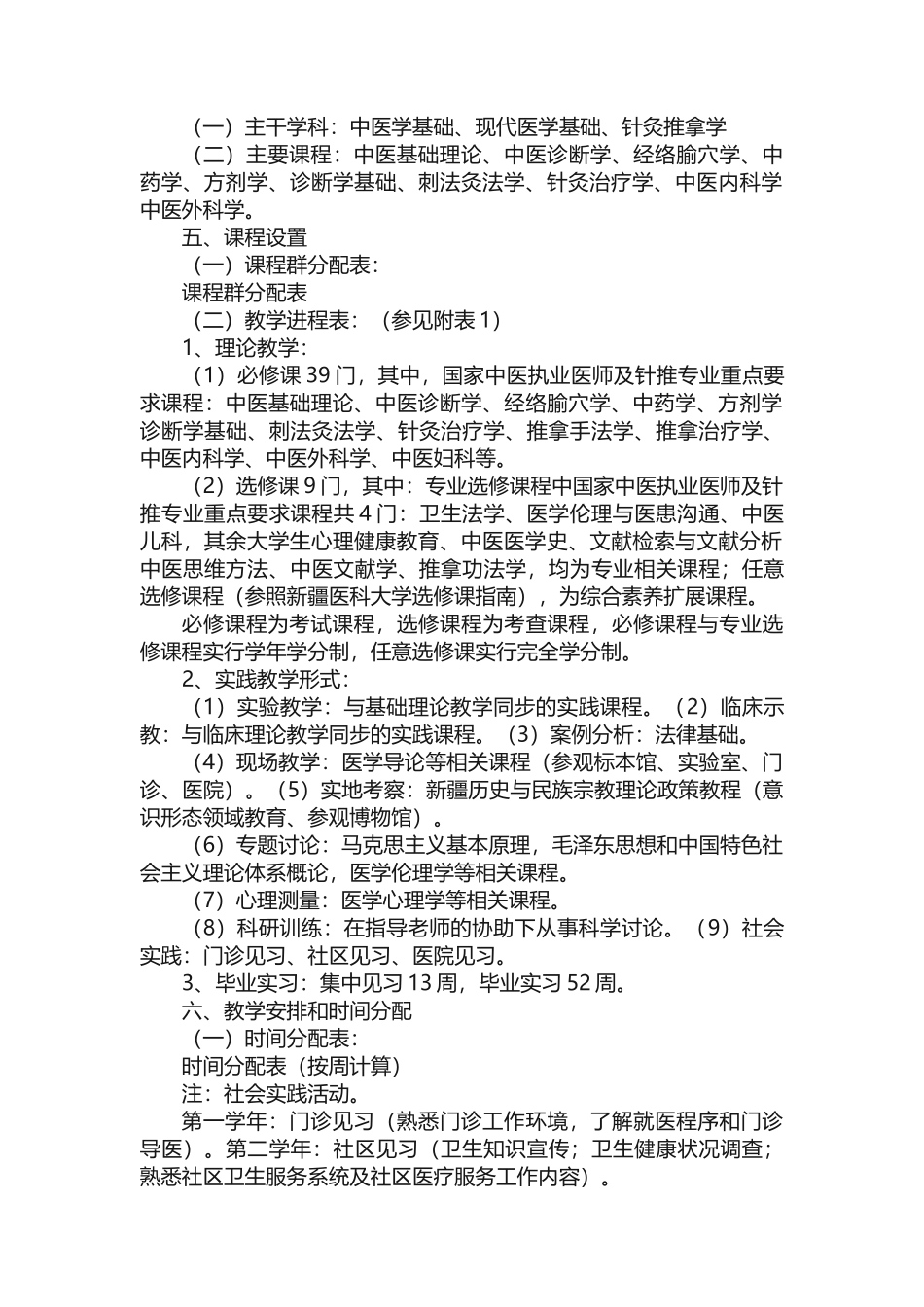 针灸推拿学专业人才培养方案_第2页