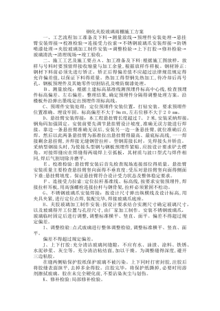 钢化夹胶玻璃雨棚施工方案