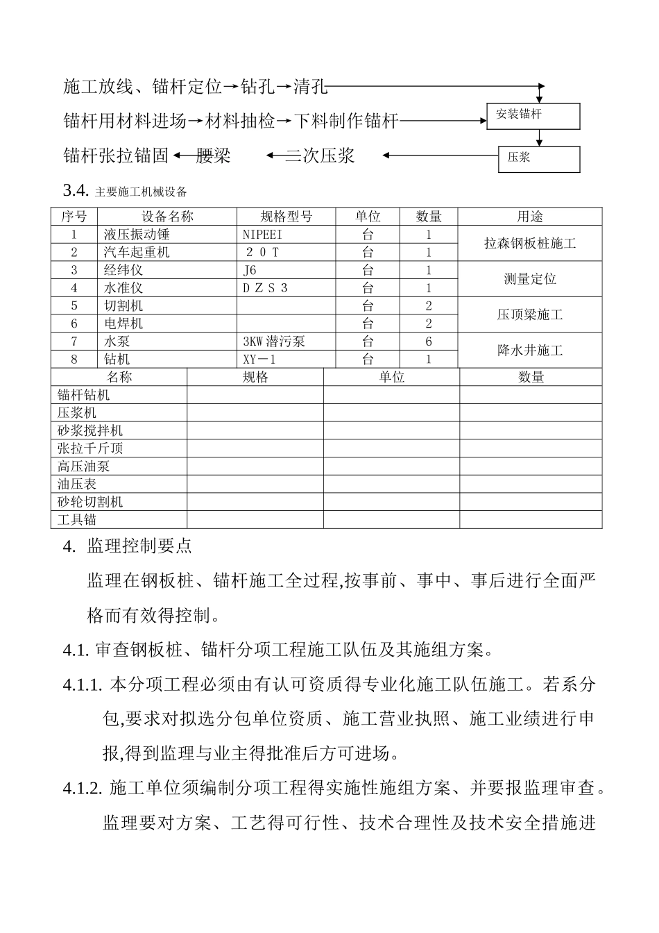 钢板桩支护工程监理细则_第2页