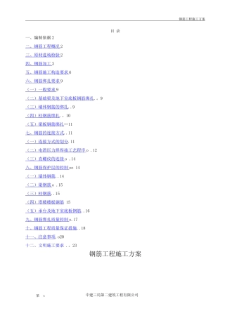 钢筋工程专项施工方案6