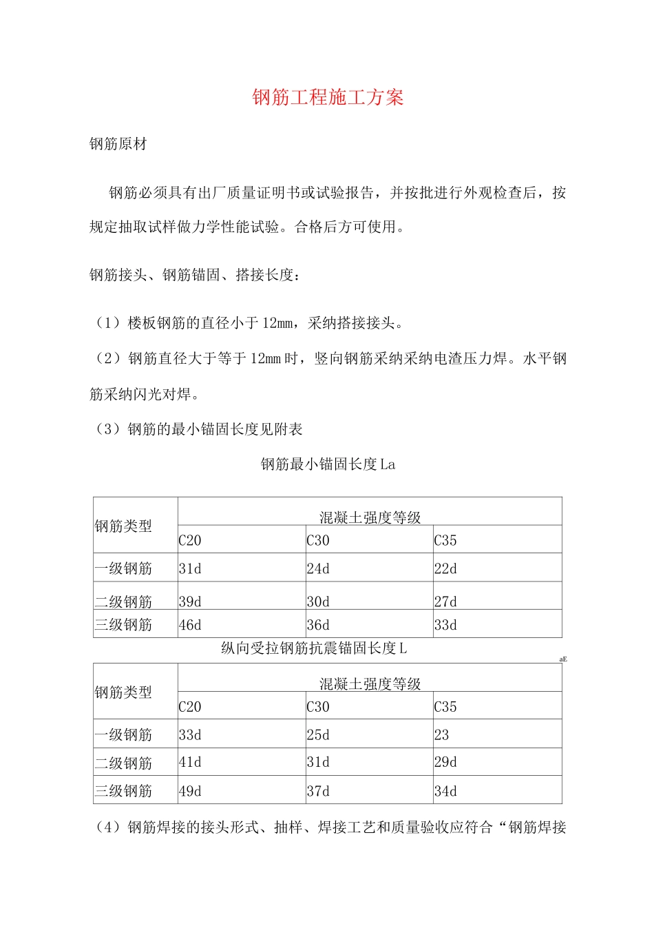 钢筋工程施工方案3_第1页